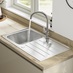 Greenwich Gloss Sandstone Handleless Sink Cameo
