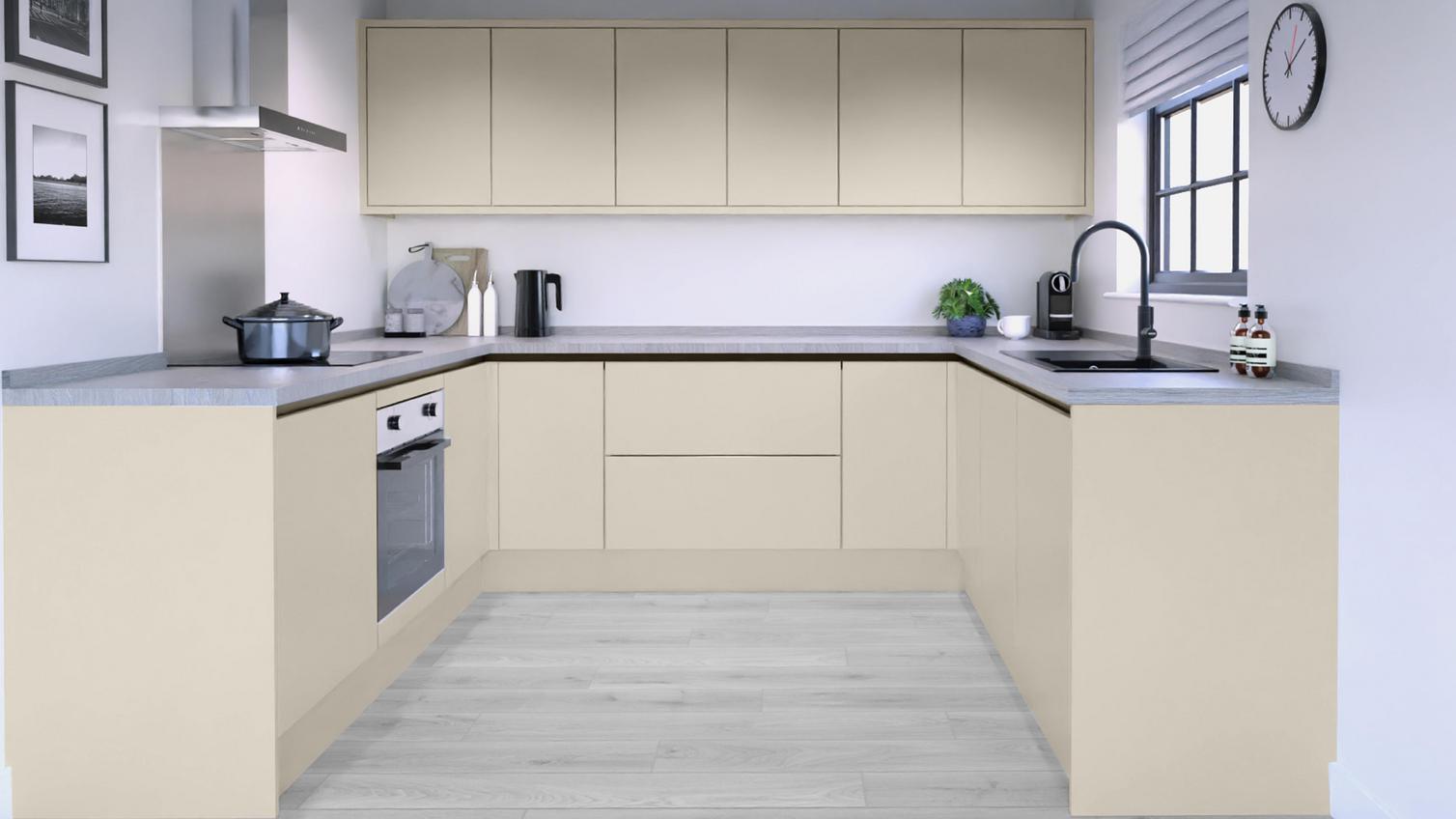 Greenwich Sandstone Handleless EKES U-Shape