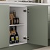 Greenwich Reed Green Handleless Open Cabinet