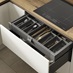 Greenwich Gloss Porcelain Handleless Drawer Storage
