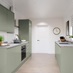 Greenwich Gloss Reed Green Handleless EKES Galley
