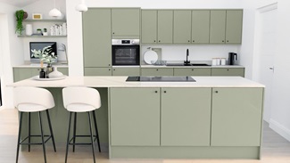 Greenwich Gloss Reed Green EKES Island