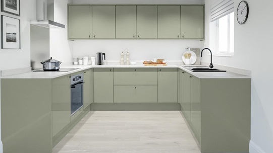 Greenwich Gloss Reed Green EKES UShaped