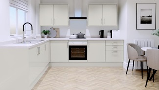 Greenwich Gloss Porcelain EKES LShaped