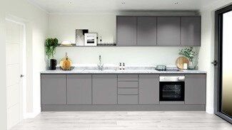 Greenwich Slate Grey Linear EKES Single Wall
