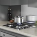 Greenwich Slate Grey Handleless Hob Cameo