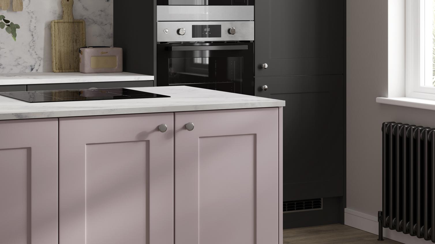 chelford paintable in blush pink and charcoal
