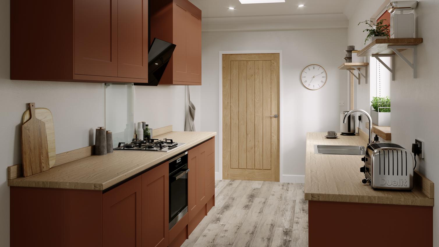 Chelford Paintable Handless EKES Galley Main Set Shot