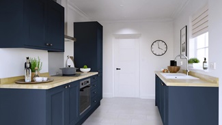 Chelford Navy EKES Galley Main Set Shot