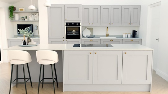 Chelford Dove Grey EKES Island Main Set Shot