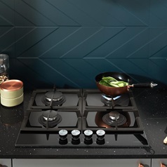Lamona gas on glass hob