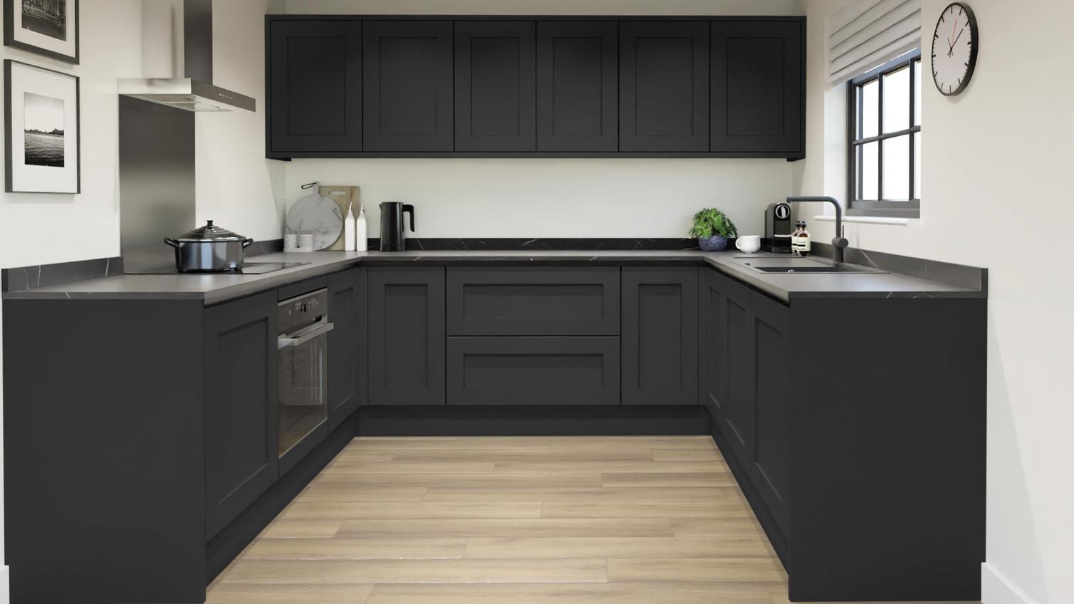 Chelford Charcoal Linear EKES UShape