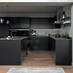 Chelford Charcoal Handleless Kitchen Cameo