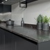 Chelford Charcoal Handleless Worktop Cameo