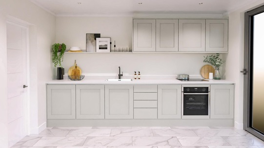 Chelford Dove Grey Handless EKES Single Wall Main Set Shot