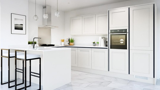 Chelford White Handless EKES Peninsula