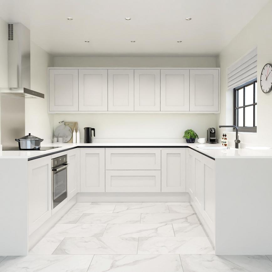 Chelford White Handless EKES U Shape