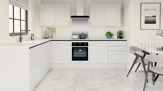 Chelford White Handless EKES L Shape