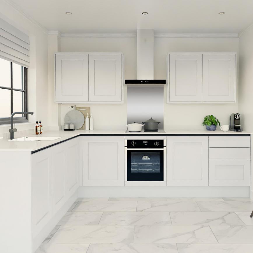 Chelford White Handless EKES L Shape