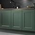 Chelford Fir Green Handleless Frontal Cameo