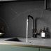 Chelford Fir Green Handleless Sink and Tap Cameo