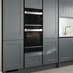 Chelford Dusk Blue Handleless Oven Area