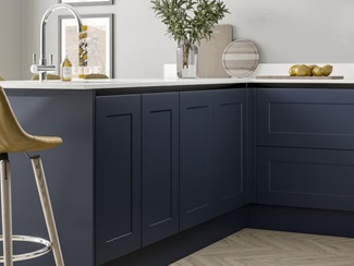 Chelford Navy Handleless Detail