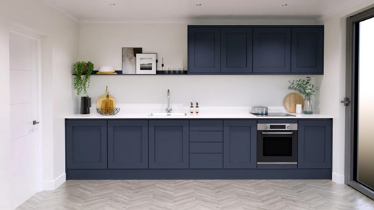 Chelford Navy Handless EKES Single Wall Main Set Shot