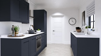 Chelford Navy Handless EKES Galley Main Set Shot