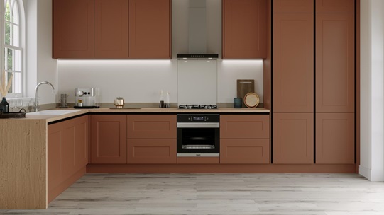 Chelford Paintable Handleless EKES L Shape Main Set Shot