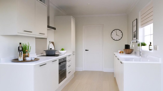 Hockley Super Matt White EKES Galley Main Set Shot