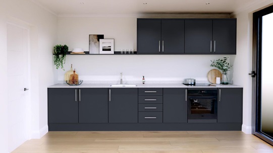 Hockley Super Matt Navy EKES Single Wall Main Set Shot