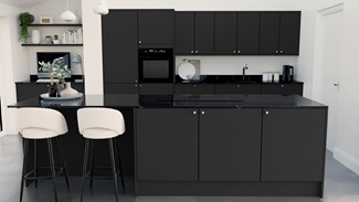 Hockley Super Matt Charcoal EKES Island Main Set Shot