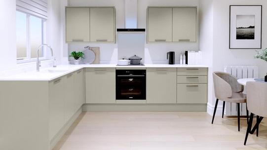 Hockley Super Matt Sandstone EKES LShape Main Set Shot