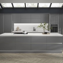 Hockley Mirror Gloss Slate Grey Handleless Main
