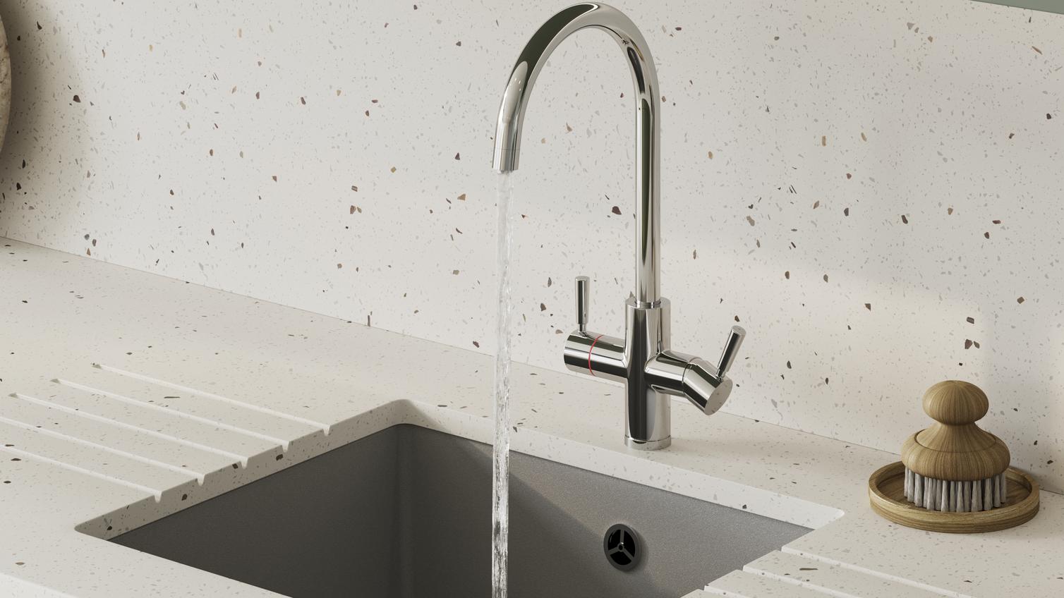 Hockley Reed Green Handless Sink and Tap Cameo