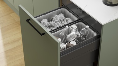 Hockley super matt reed green bin detail