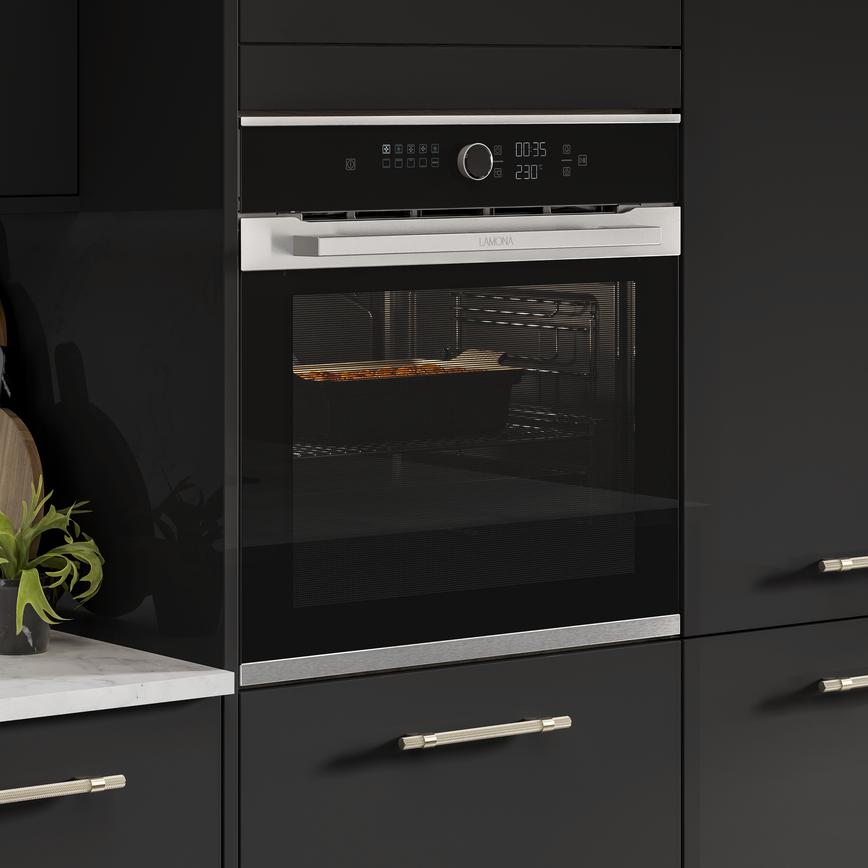 Hockley Mirror Gloss Charcoal Lamona Oven Cameo