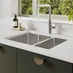 Hockley Super Matt Fir Green Sink and Tap