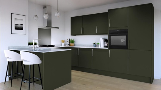 Hockley Super Matt Fir Green EKES Penisula