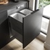 Hockley Super Matt Black And Textures Concrete Waste Bin