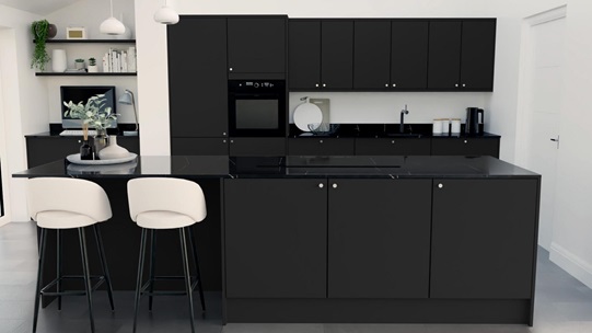 Hockley Super Matt Black Set Shot Island