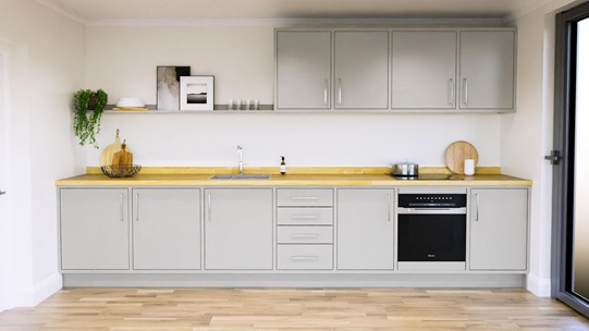 Hockley Super Matt Dove Grey In-Frame EKES Single Wall