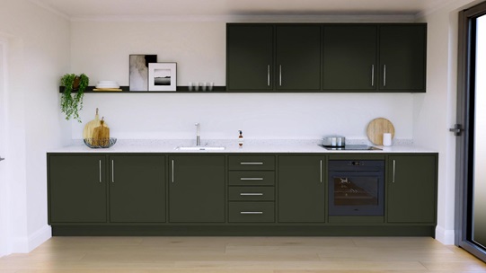 Hockley Super Matt Fir Green EKES In Frame Single Wall