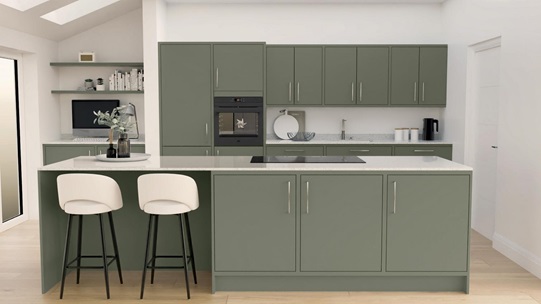 Hockley Super Matt Inframe Reed Green Island