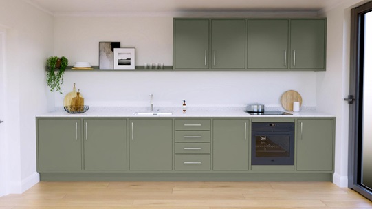 Hockley Super Matt Reed Green Inframe Single Wall