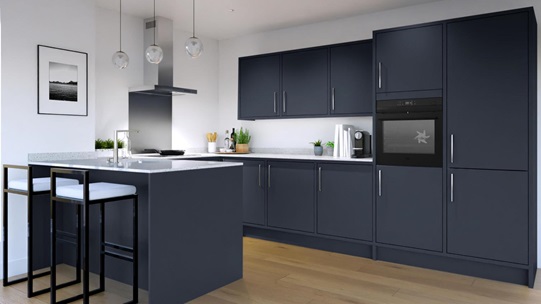 Hockley Super Matt Navy In-Frame EKES Peninsula