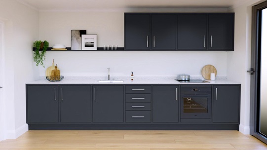 Hockley Super Matt Navy In-Frame EKES Single Wall