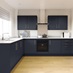 Hockley Super Matt Navy in-frame L shape kitchen