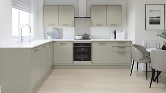 Hockley Super Matt Sandstone In-Frame EKES L-Shape